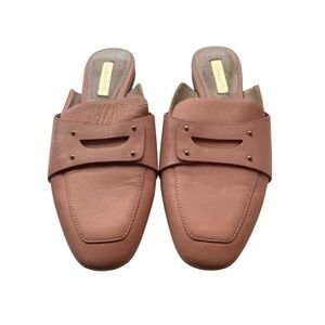 Louise et Cie Charriet leather Slide On Mule Rosebud Pink 37 US 6.5